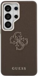 GUESS Carcasa Guess Grained Big 4G Metal Logo compatibila cu Samsung Galaxy S26 Ultra, Maro (3666339612962)