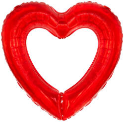 Balloons4party Balon folie inima goala rosie 70 cm