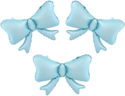 Balloons4party Set 3 baloane folie fundite albastru deschis 55 cm