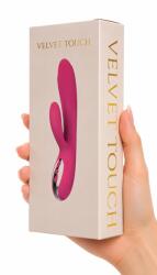 Velvet Touch szilikon nyuszi típusú újratölthető usb vibrátor rózsaszín (5905519926528)