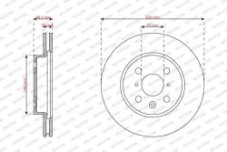 FERODO Disc frana FERODO DDF3206C (DDF3206C) - automobilus
