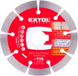 Extol PREMIUM Disc de tăiere segmentat cu diamant - tăiere uscată, O 115x22.2x1.8mm 8803011 (8803011) Disc de taiere