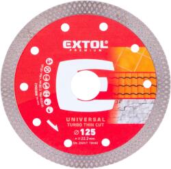 Extol PREMIUM Disc diamantat de tăiere, turbo Thin Cut, tăiere uscată și umedă, O 125x22.2x1.4mm 8803042 (8803042) Disc de taiere