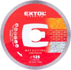 Extol PREMIUM Disc diamantat de tăiere pe toată circumferința EXTRA subțire - tăiere umedă, O 125x22.2x1.1mm 8803022 (8803022) Disc de taiere
