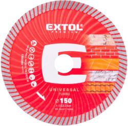 Extol PREMIUM Disc diamantat de tăiere, turbo - tăiere uscată și umedă, O 150x22.2x2.4mm 8803053 (8803053) Disc de taiere