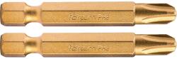 Fortum Vârful filoanelor transversale, set de 2, PH 3 × 50 mm, titan. editare, S2 4741283 (4741283)