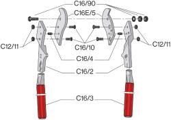 FELCO Clește de tăiat cabluri electrice C16E 16 E (16 E) Cleste