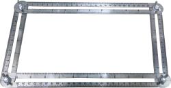 uni-max Şablon reglabil din inox, 120 × 250 mm E-SS (E-SS)
