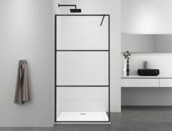 Sanotechnik SMART zuhanyfal, 115 cm, fekete (AC115B) - sanotechnikwebshop