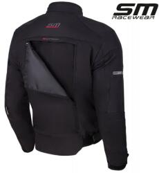 SM Racewear Geaca moto textila SM Racewear Maestro - Barbati - 4 Sezoane - Impermeabila, Captuseala termica si Protectii CE - Gri Negru (GTM001-XXXLN)