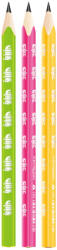 Vlnka Creioane grafice KEYROAD neon JUMBO, triunghiulare, HB, 6 buc