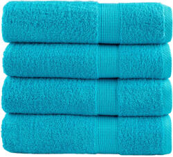vidaXL Prosoape de maini premium SOLUND 4 buc. turcoaz 50x100cm 600gsm GartenMobel Dekor (137450) Prosop