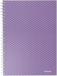 Esselte Caiet de birou Esselte Colour'Breeze, carton, reciclabil, certificare FSC, A5, 80 coli, cu spira, dictando, lavanda (SL628474) - forit