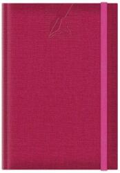 Colere Agenda nedatata A5 Colere, elastic, hartie alba, coperta fucsia (EJ261503)