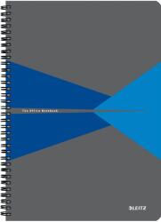 Leitz Caiet cu spira A4 Leitz Office, carton laminat FSC, 90f, dictando, albastru (SL464835)