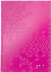 Leitz Caiet de birou Leitz WOW, carton laminat, coperta dura, A5, 80 coli, matematica, roz (SL980133)