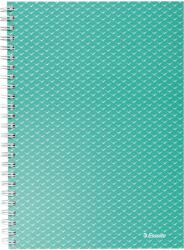 Esselte Caiet de birou Esselte Colour'Breeze, carton, reciclabil, certificare FSC, A5, 80 coli, cu spira, matematica, verde (SL628467) - forit