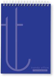 Trendy Blocnotes, Trendy blue, cu spira, A4, 70 file, dictando (CI770024)