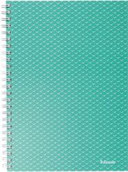 Esselte Caiet de birou Esselte Colour'Breeze, carton, reciclabil, certificare FSC, A5, 80 coli, cu spira, dictando, verde (SL628472) - forit