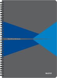 Leitz Caiet cu spira A4 Leitz Office, carton laminat FSC, 90f, matematica, albastru (SL464735)