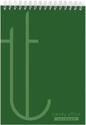 Trendy Blocnotes cu spira, Trendy Green, A4, matematica, 80 file (CI780036)