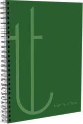 Trendy Caiet cu spira, Trendy Green, A5, matematica, 80 file (CI780030)