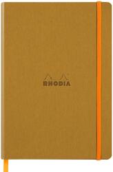 Rhodia Notebook A5 Rhodiarama, 80 file, ivory, dictando, auriu (CF1173824)