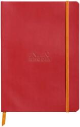 Rhodia Notebook A5 Rhodiarama, 80 file, ivory, dictando, rosu (CF1174135)