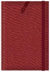 Colere Agenda nedatata A5 Colere, elastic, hartie alba, coperta rosu inchis (EJ261502)