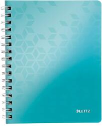 Leitz Caiet de birou Leitz WOW, PP, A5, cu spira, matematica, turcoaz metalizat (SL020808) - forit