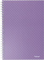 Esselte Caiet de birou Esselte Colour'Breeze, carton, reciclabil, certificare FSC, A5, 80 coli, cu spira, matematica, lavanda (SL628469)
