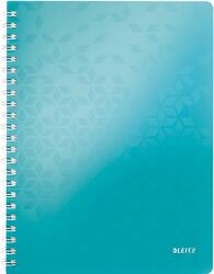 Leitz Caiet de birou Leitz WOW, PP, A4, cu spira, matematica, turcoaz metalizat (SL020208) - forit