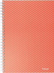Esselte Caiet de birou Esselte Colour'Breeze, carton, reciclabil, certificare FSC, A5, 80 coli, cu spira, matematica, corai (SL628468) - forit