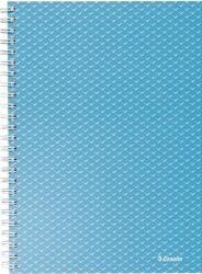 Esselte Caiet de birou Esselte Colour'Breeze, carton, reciclabil, certificare FSC, A5, 80 coli, cu spira, matematica, albastru (SL628466) - forit