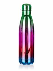 BANQUET FLAMENCO Thermo palack, 500 ml, szivárvány zöld (A21835)