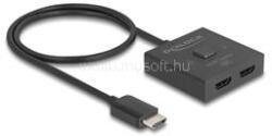 DELOCK HDMI kapcsoló 2 az 1-ben Kétirányú 8K (DL18901) (DL18901)