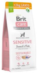 Brit Care Sustainable Sensitive Insect & Fish felnőtt kutyák számára rovarokkal és halakkal 12+2 kg