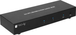 Techly Switch KVM Techly, 2 porturi cu audio si video, 4Kx2K dual, USB, Negru (idatadp-kvm2)