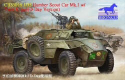 Bronco Models Model asamblabil Bronco Models Militar: Automobile - Vehicul blindat britanic de recunoaștere Humber Mk. I cu două mitraliere K (Debarcarea în Normandia) (CB35016)