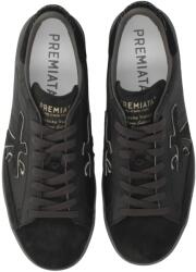  Premiata Férfi Sneaker Steven 8484 Prémium Bőr Fekete 43 - premiata férfi cipő, fekete bőr sneakerek, premiata steven 8484, prémium férfi cipő, férfi bőr sneakerek, fekete férfi cipő, férfi bőr cipő
