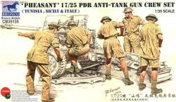 Bronco Models Figurine de hobby Bronco Models Militare: Soldați - Artileriști pentru tun antitanc de 17/25 livre 'Fazan' (Pheasant 17/25 pdr Anti-tank Gun Crew), Tunisia, Sicilia, Italia (CB35135)