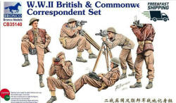 Bronco Models Figurine hobby Bronco Models Militare: Soldați - Corespondenți militari ai Marii Britanii și Comunității Britanice din Al Doilea Război Mondial (CB35140)