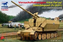 Bronco Models Model asamblabil Bronco Models Militar: Tancuri - Tun antiaerian autopropulsat german pe baza Pz. IV Versuchsflakwagen 8.8cm Flak 41 (CB35062)