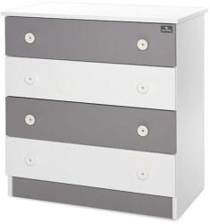 Lorelli Komód - White & amp; Stone Grey (56592)