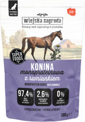 Wiejska Zagroda 5x500g Wiejska Zagroda Monoprotein Adult ló nedves kutyatáp