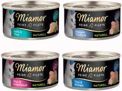 Miamor 12x80g Miamor Naturelle Feine Filets próbacsomag nedves macskatáp - Vegyes csomag I