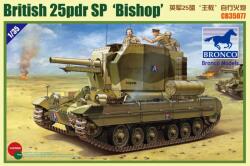 Bronco Models Model asamblabil Bronco Models Militar: Tancuri - Tun autopropulsat britanic Valentine SPG Bishop (CB35077)