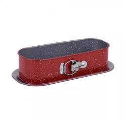 Voltz Forma desert cu baza detasabila Olive Voltz OV51223RI, 34.5x15.5 cm, Finisaj marmura, Rosu (OV51223RI)