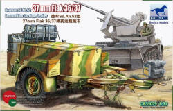 Bronco Models Model asamblabil Bronco Models Militar: Tancuri - Remorcă germană pentru muniție Sd. Ah. 52 37mm pentru tun antiaerian Flak 36/37 (CB35079)