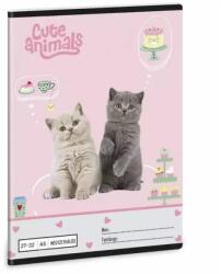 Ars Una Cute Animals-Tea cicás kockás füzet A5 - 27-32 (53635327)